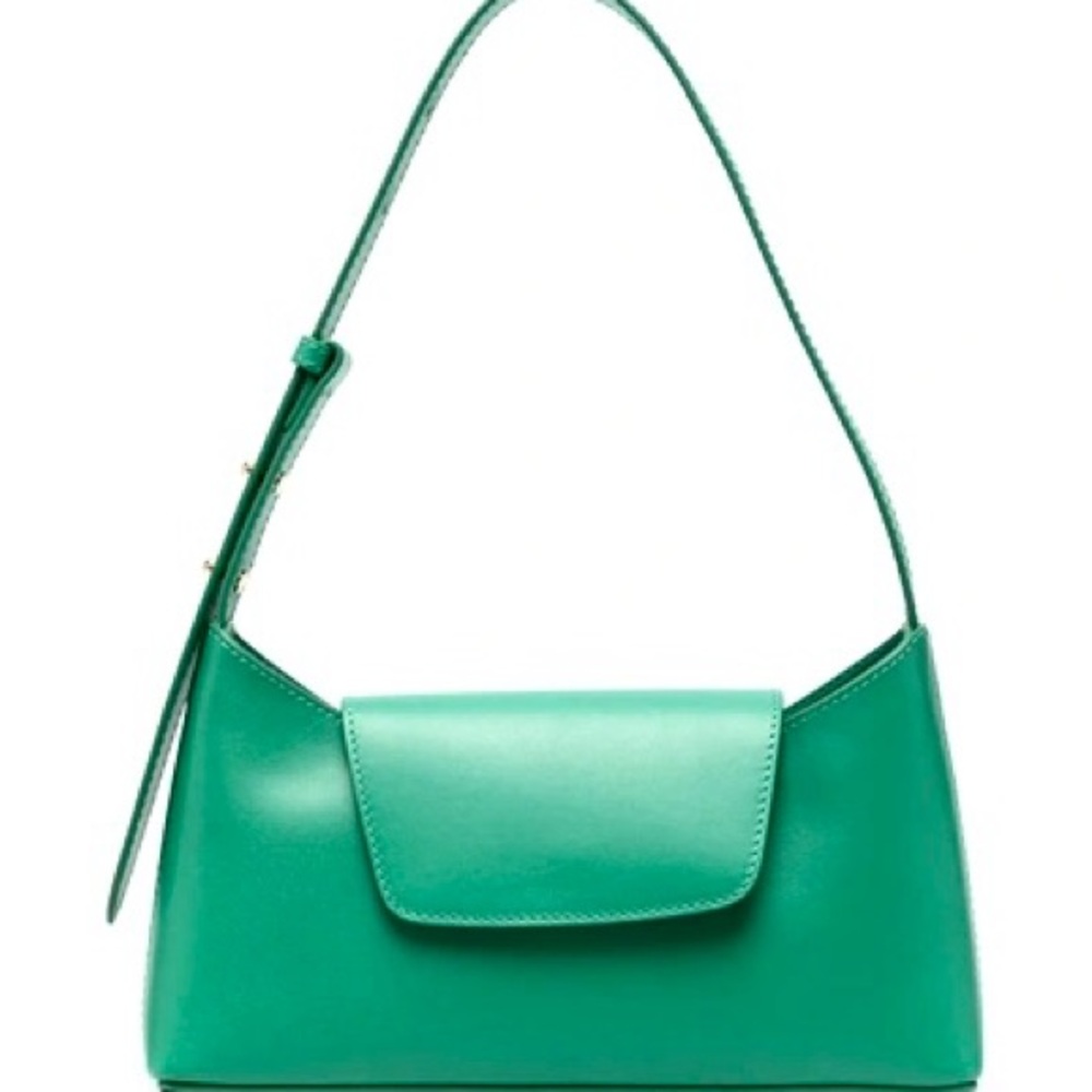 Elleme Envelope Leather Shoulder Bag In Emerald